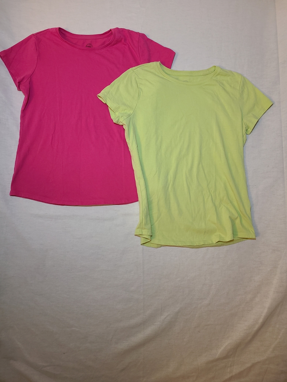 wonder nation Girls' Short-Sleeve Tees - Hot Pink & Lime